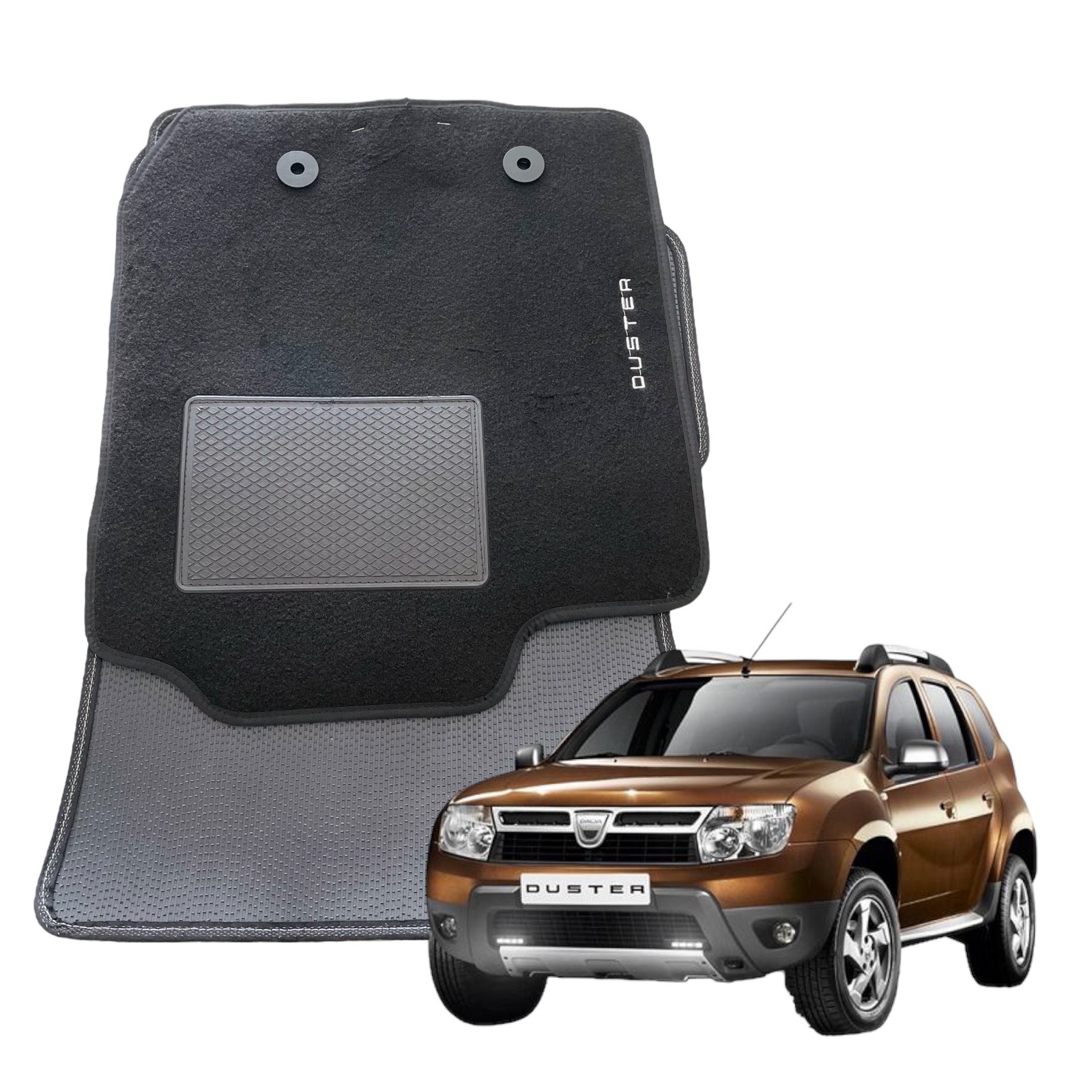 SET TAPPETI MOQUETTE DACIA DUSTER 2 WD DAL 2010-2013 C/2 AT