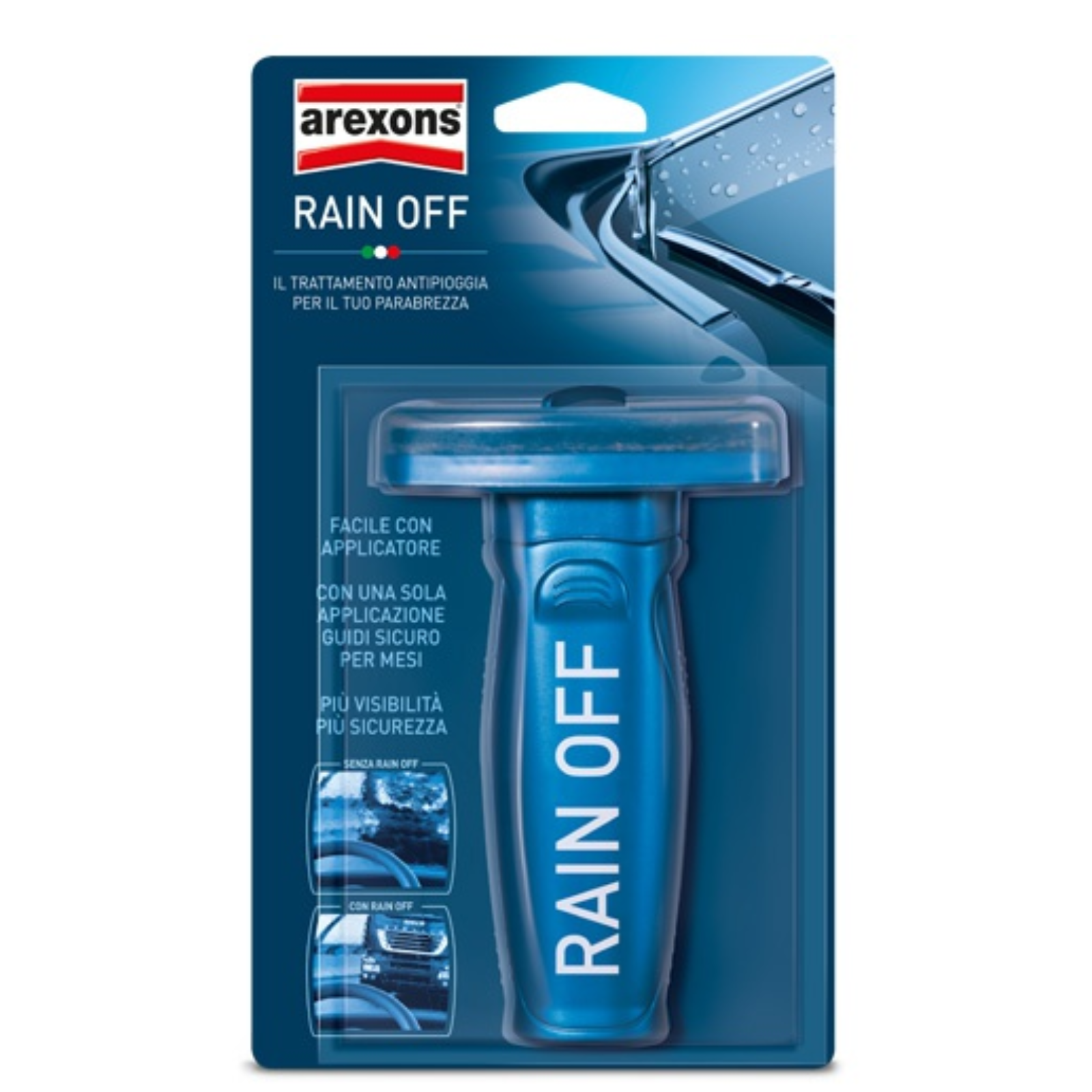 RAIN-OFF 100ml - Trattamento Antipioggia Parabrezza