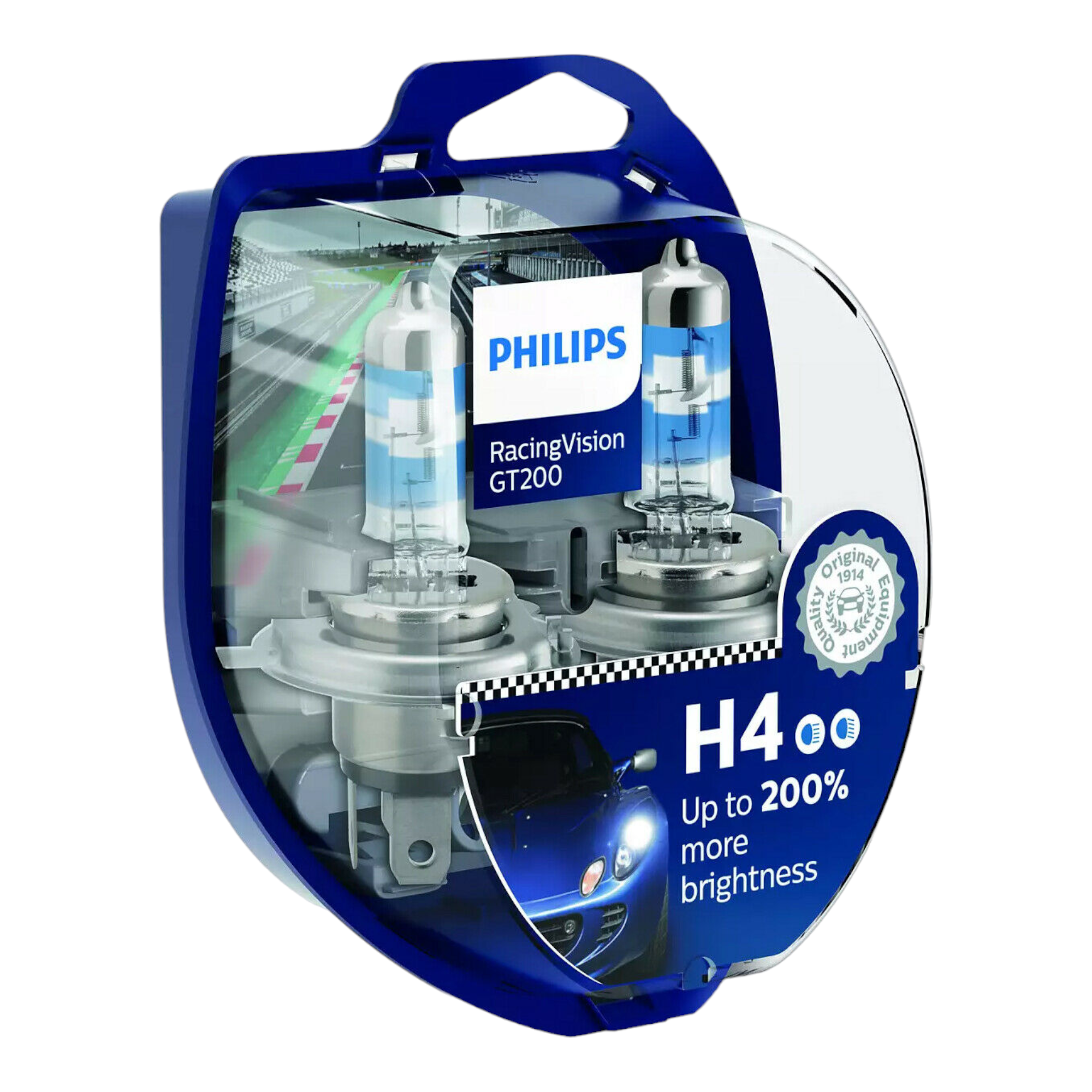 PHILIPS H4 RACING VISION GT200 LAMPADINE AUTO