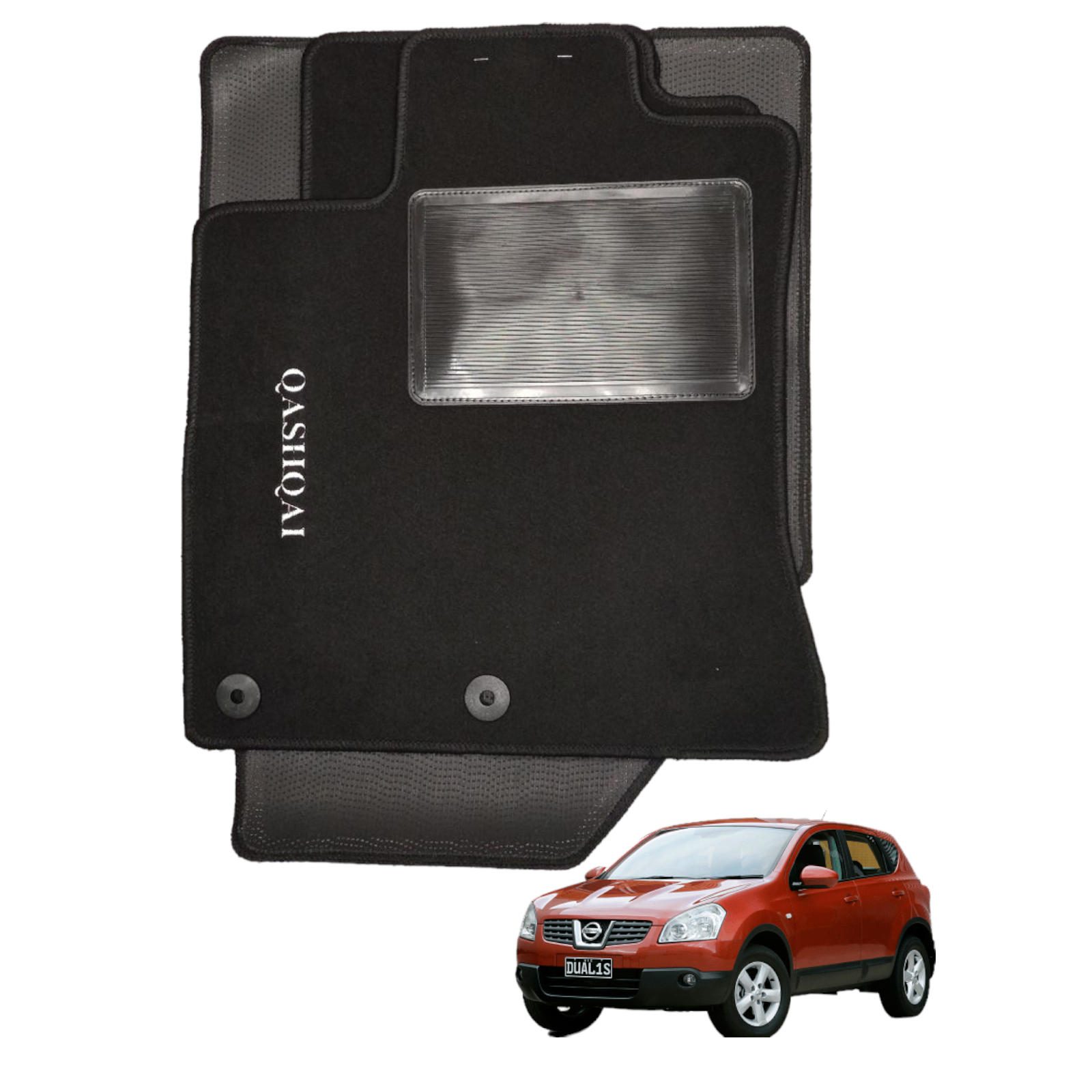 SET TAPPETI MOQUETTE NISSAN QASHQAI 02/07>12/13 C/2 ATT.