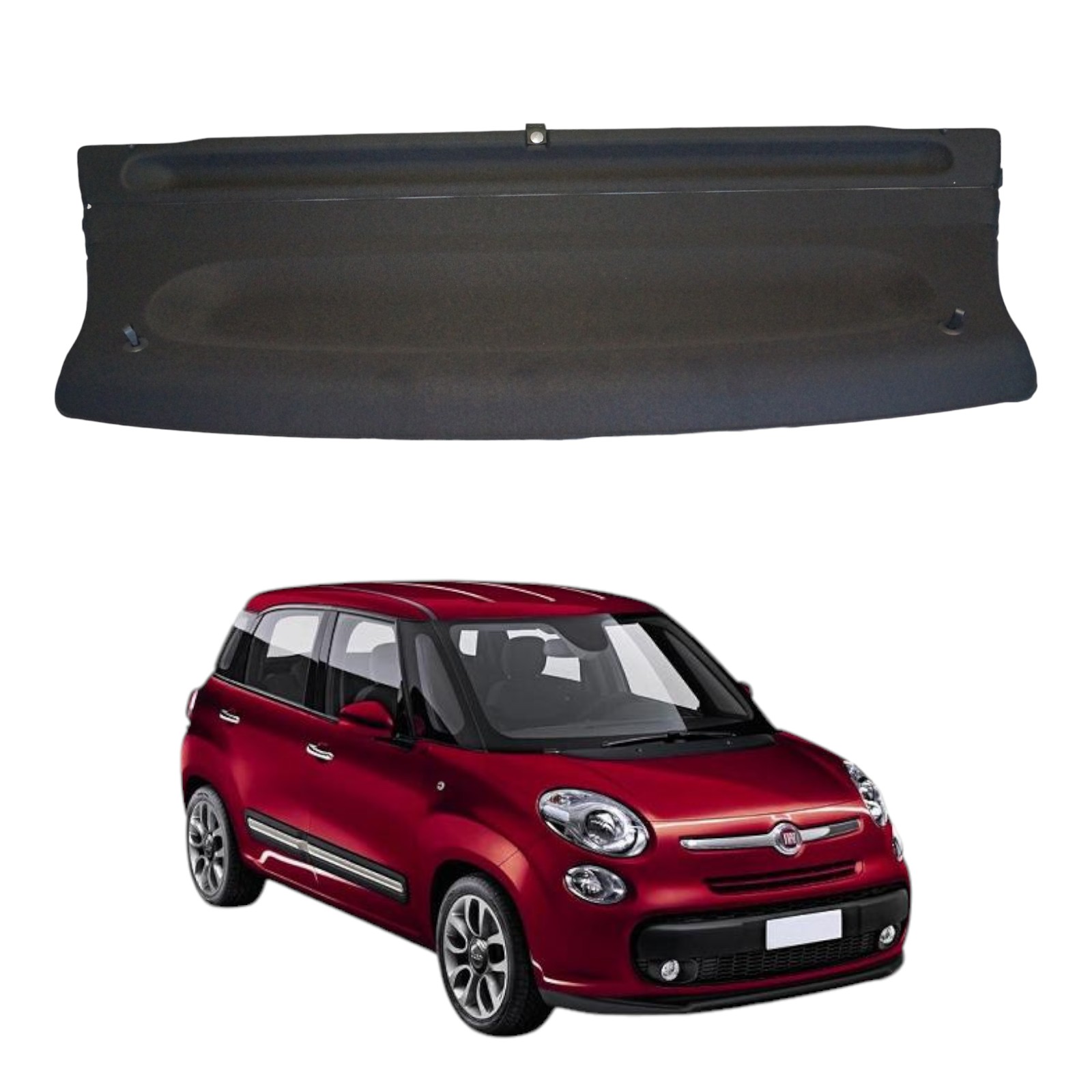 MENSOLA COFANO POSTERIORE per FIAT 500L - colore NERO